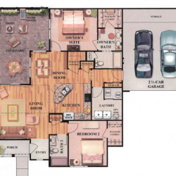 Bramante Color Floor Plan Bramante Color Floor Plan
